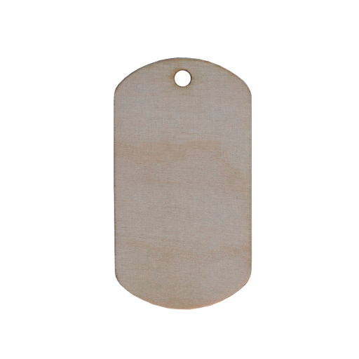 Pour les fans de nature, ce pendentif fantaisie - au format ID Tag - est réalisé à partir d'un bois de bouleau lui permettant d'être gravé au laser. Il peut êtr