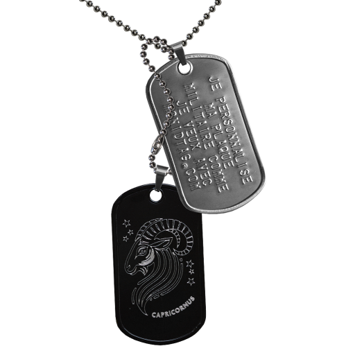 Most of the time, the101st Airborne badge is worn as a tribute or token of appreciation.This ID Tag is made up of 2 steel military plates with turned edges, mounted on brads. The first, in matte stain